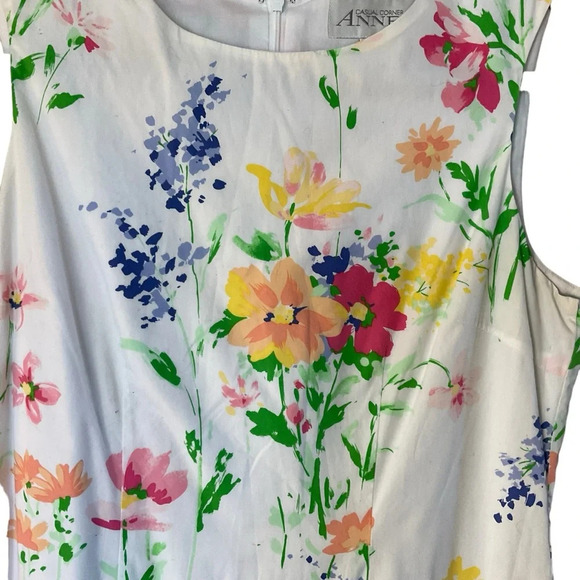 Casual Corner Floral Sleeveless Dress - Picture 2 of 8